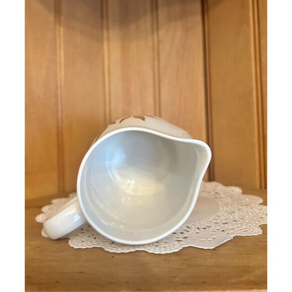 Vintage Franciscan Whitestone Ware USA Autumn Leaf Creamer Jug Twice Nice Patter - Picture 7 of 7
